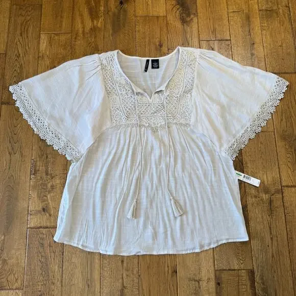 Lot of 3 Womens New Directions Wide-Leg Stretch Palazzo Pants and Blouse Sz L - Picture 2 of 13